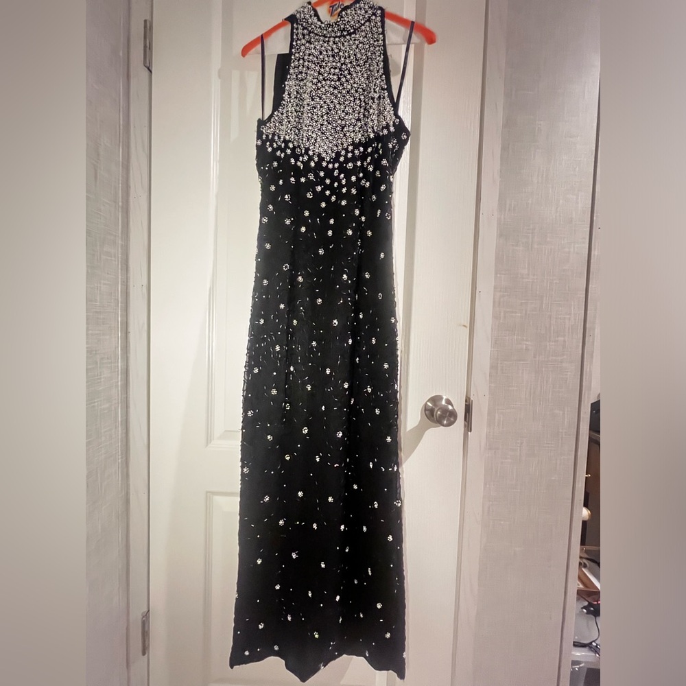 Vintage Laurence Kazar beaded dress